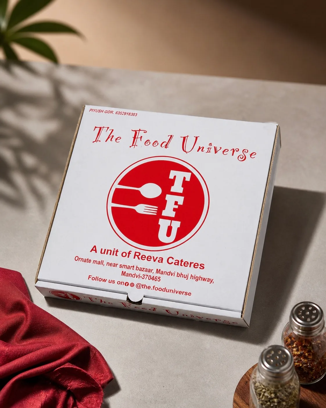 Single Colour printed Pizza Box
